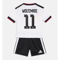 Stroje piłkarskie Niemcy Nick Woltemade #11 Koszulka Podstawowej dla dzieci MŚ 2026 Krótki Rękaw (+ szorty)